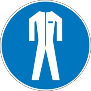 Pictogram 260 - round - “Safety outfit mandatory”